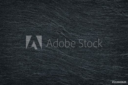 Picture of Black slate stone background or texture